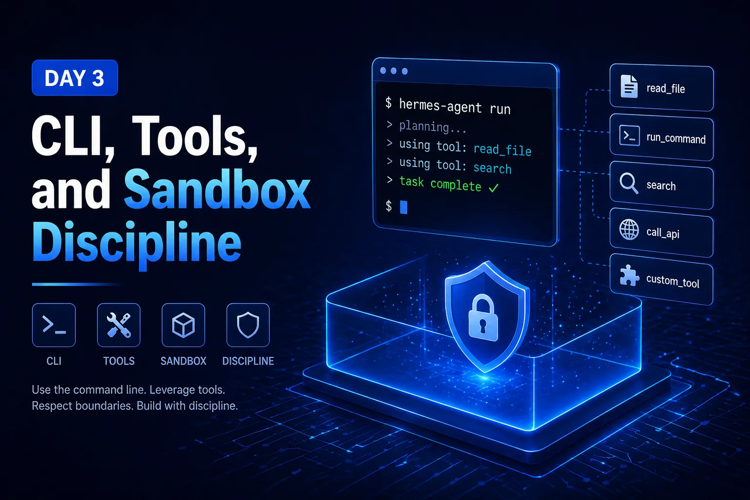 Day 3: CLI, Tools, and Sandbox Discipline